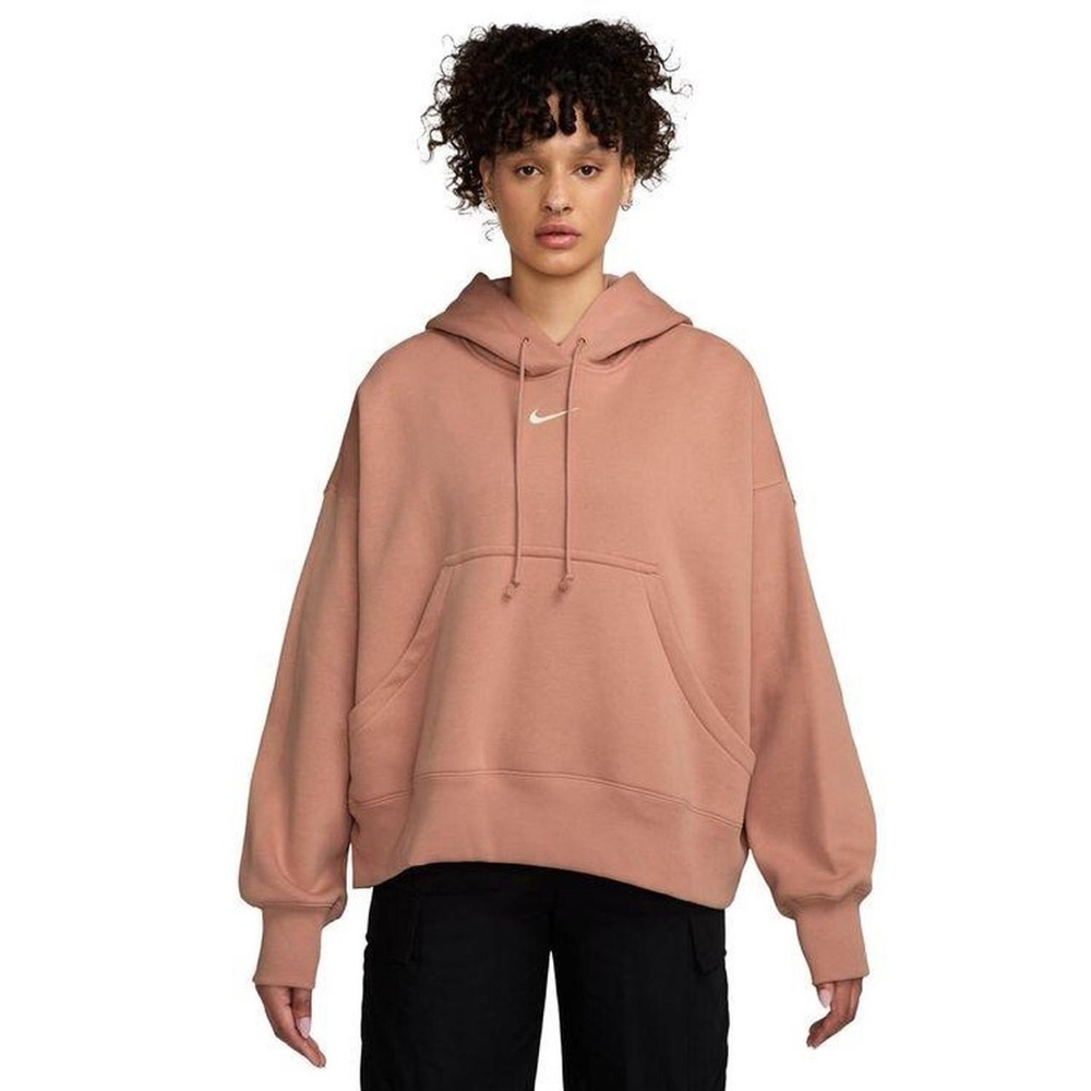 Nike Center Swoosh Sportwear Fleece-Lined
Oversized Pullover Hoodie